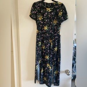 Oasis Floral Dress with slits